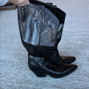 Black Leather Sam Edelman Jamie Boots